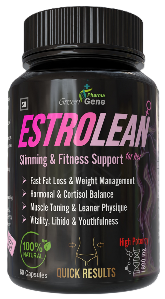 EstroLean - Fast Slimming & Fitness Support for Women (60 Capsules - One Month Supply)