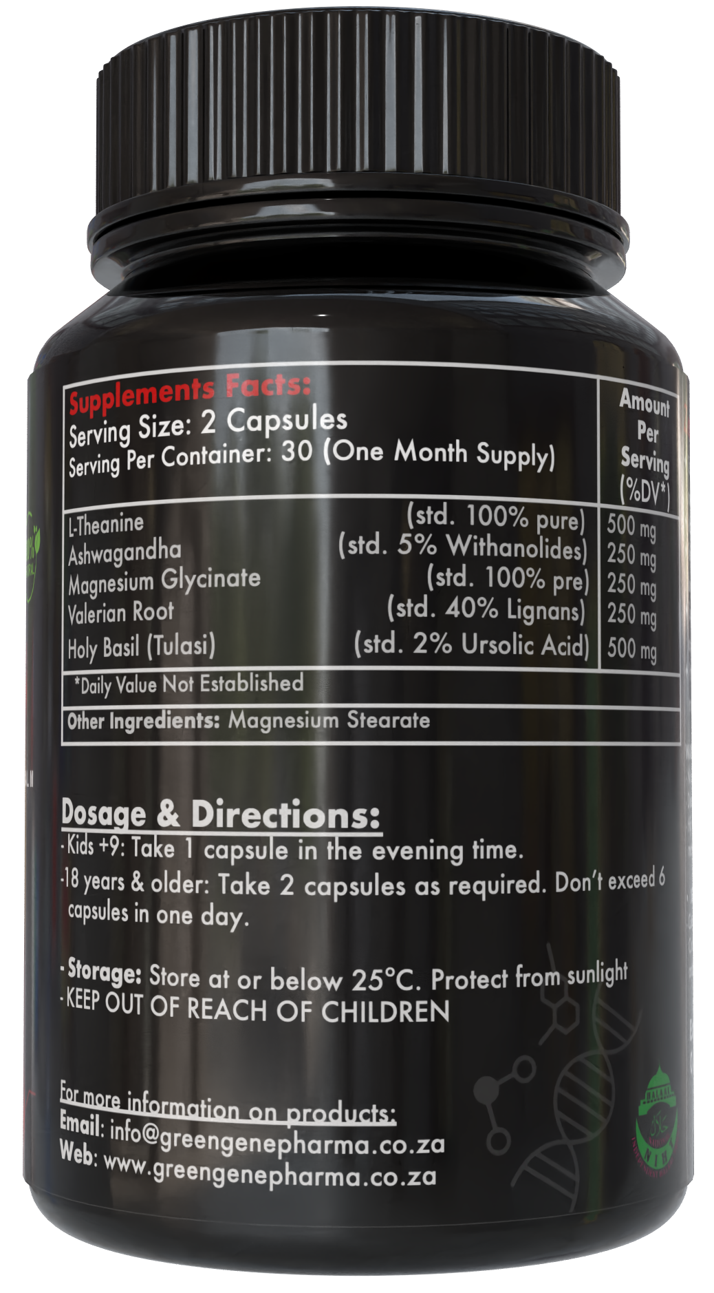 Zenax — Natural Mind & Stress Support Formula (60 Capsules - One Month Supply)
