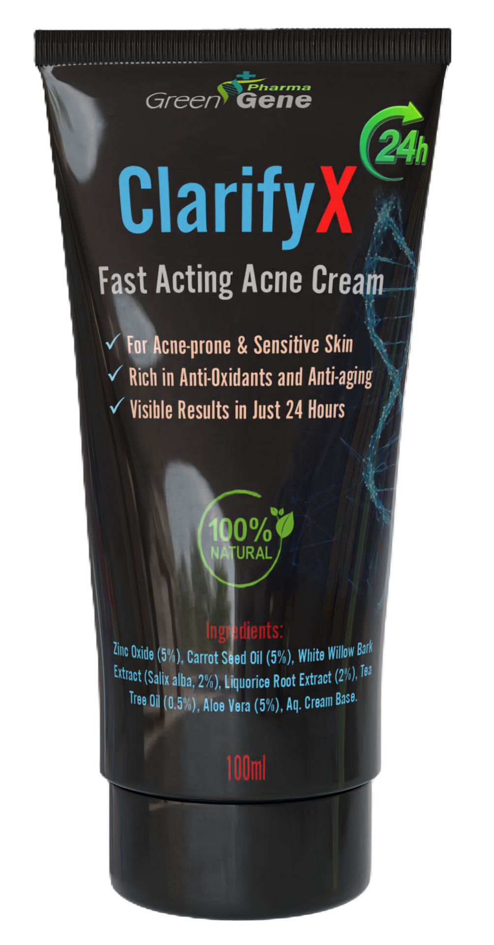ClarifyX-24 - Fast Acting Acne Cream (100ml)