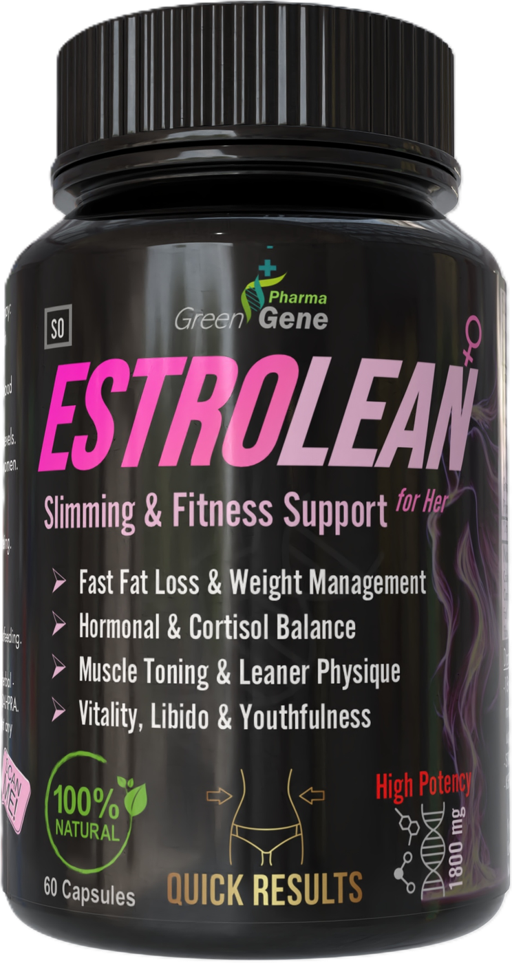 EstroLean - Fast Slimming & Fitness Support for Women (60 Capsules - One Month Supply)